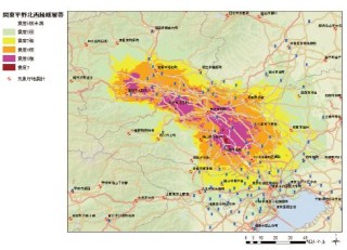 北関東直下型地震における震度分布