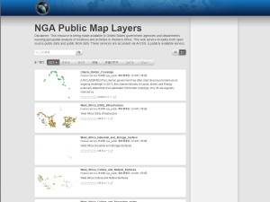 NGA Public Map Layers