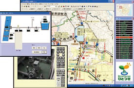 施設監視・制御システムの操作画面