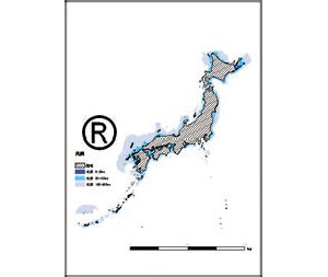 洋上風力発電用基礎マップの一部 沿岸域100kmの水質分解