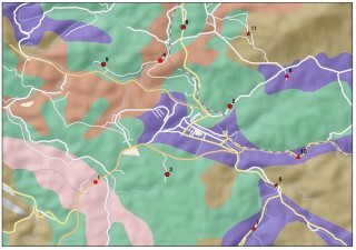 管路調査地点選定例