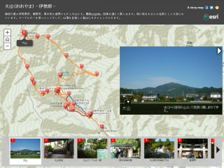 大山登山マップ