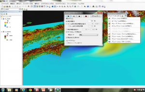 ArcGIS for Desktop上のアニメーション制作インターフェイス