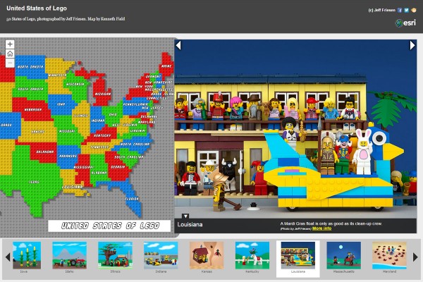 米国レゴ（LEGO）マップ