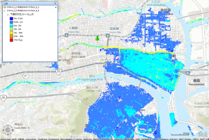 地震による津波浸水想定マップ