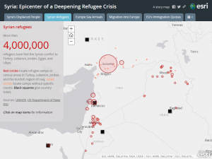 シリア難民。400万人以上の難民が近隣のトルコ、レバノン、ヨルダン、エジプト、そしてリビアに逃れました。