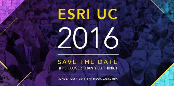 ESRI User Conference 2016 。2016年6月27日 – 7月1日 米国　カリフォルニア　サンディエゴで開催