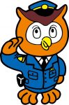 愛知県警察のマスコットキャラクター コノハけいぶ