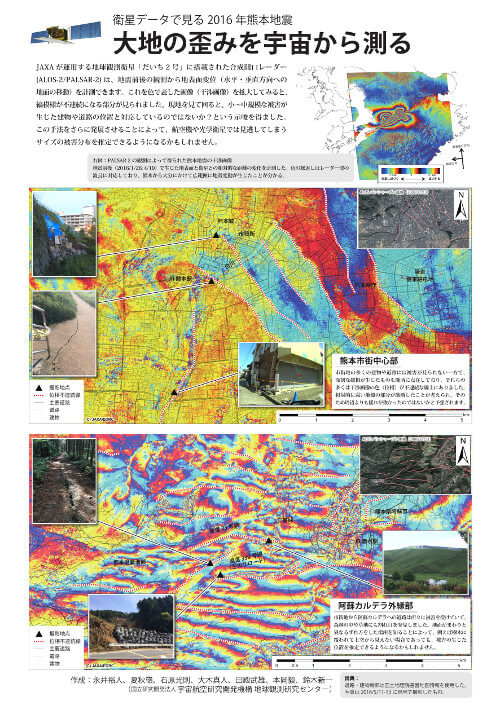 衛星データで見る2016年熊本地震