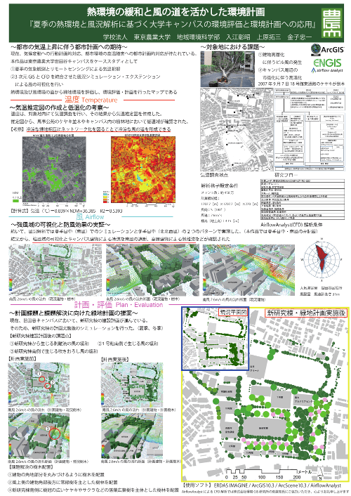 夏季の熱環境と風況解析に基づく大学キャンパスの環境評価と環境計画への応用