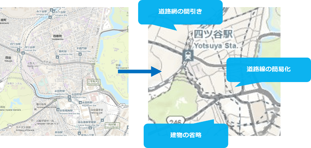 総描 Esriジャパン地図表現 Gis 基礎解説 Esriジャパン