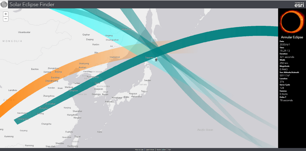 Solar Eclipse Finder (2D)