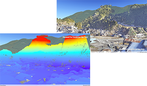 点群データ表示をサポート（点群データは Shizuoka Point Cloud DB より参照）