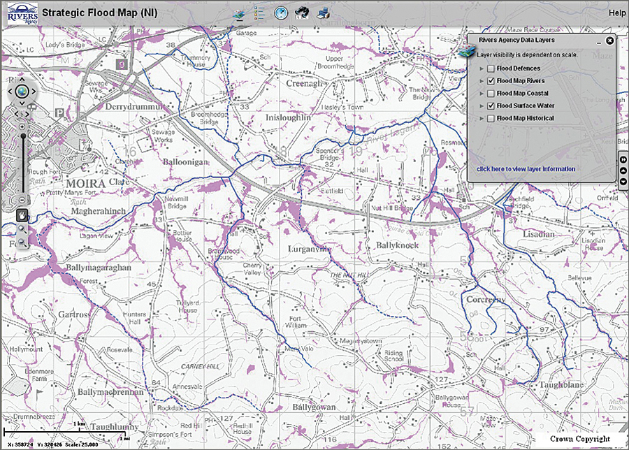 2011年12月、ゲリラ豪雨による洪水をマッピングした洪水対策マップが更新された