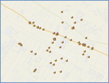 事故発生地点を入力する