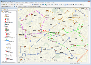 効率的な訪問ルートを分析