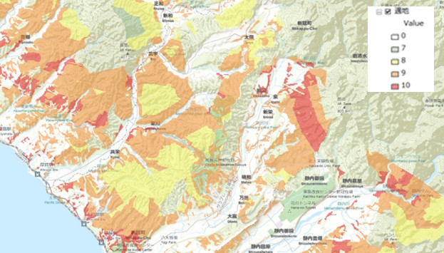 適地選定のシミュレーション
