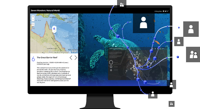 マップとアプリの共有のイメージ
