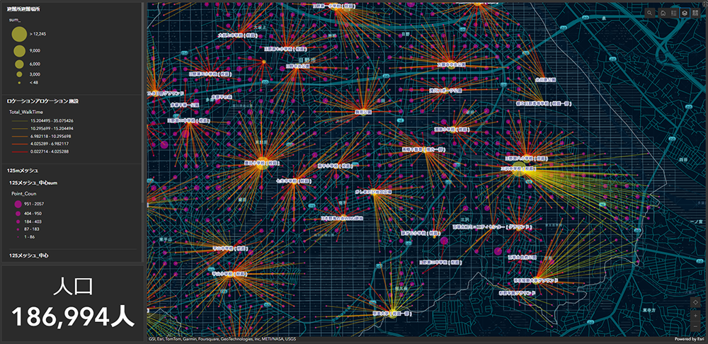 防災避難拠点収容能力分析（検証中）