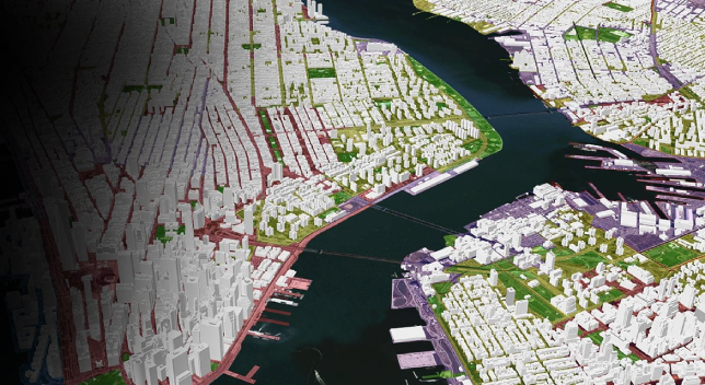 ArcGIS Pro での 3Dのイメージ