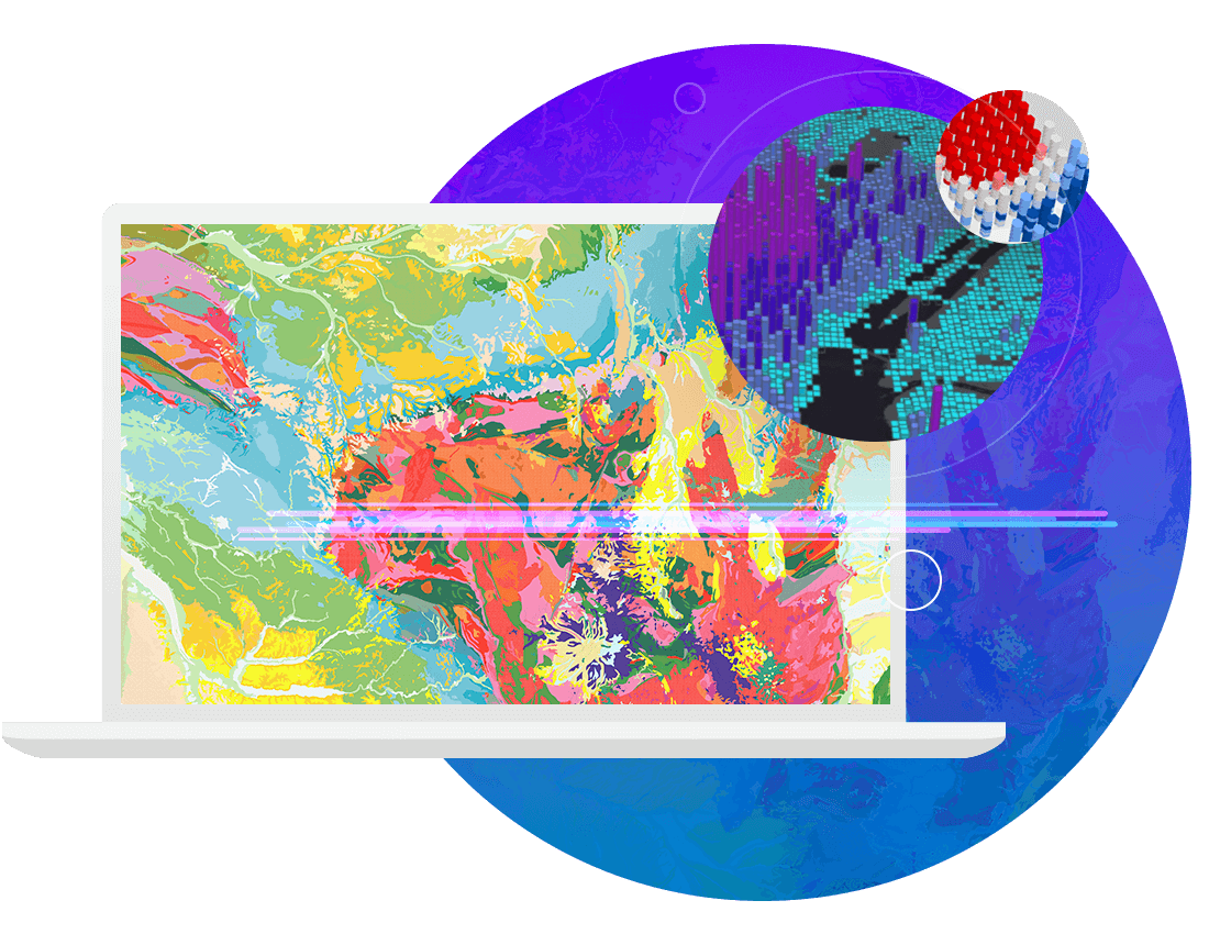 ArcGIS Proで高度な空間解析をしている図