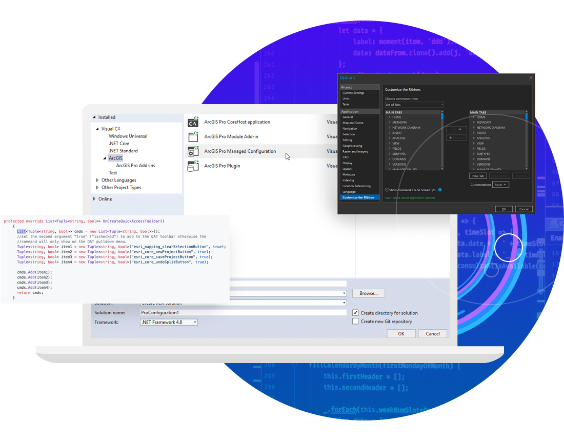 ArcGIS Proでカスタマイズの図