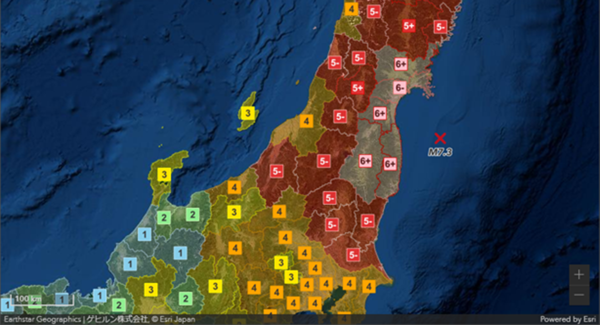 震源・震度情報