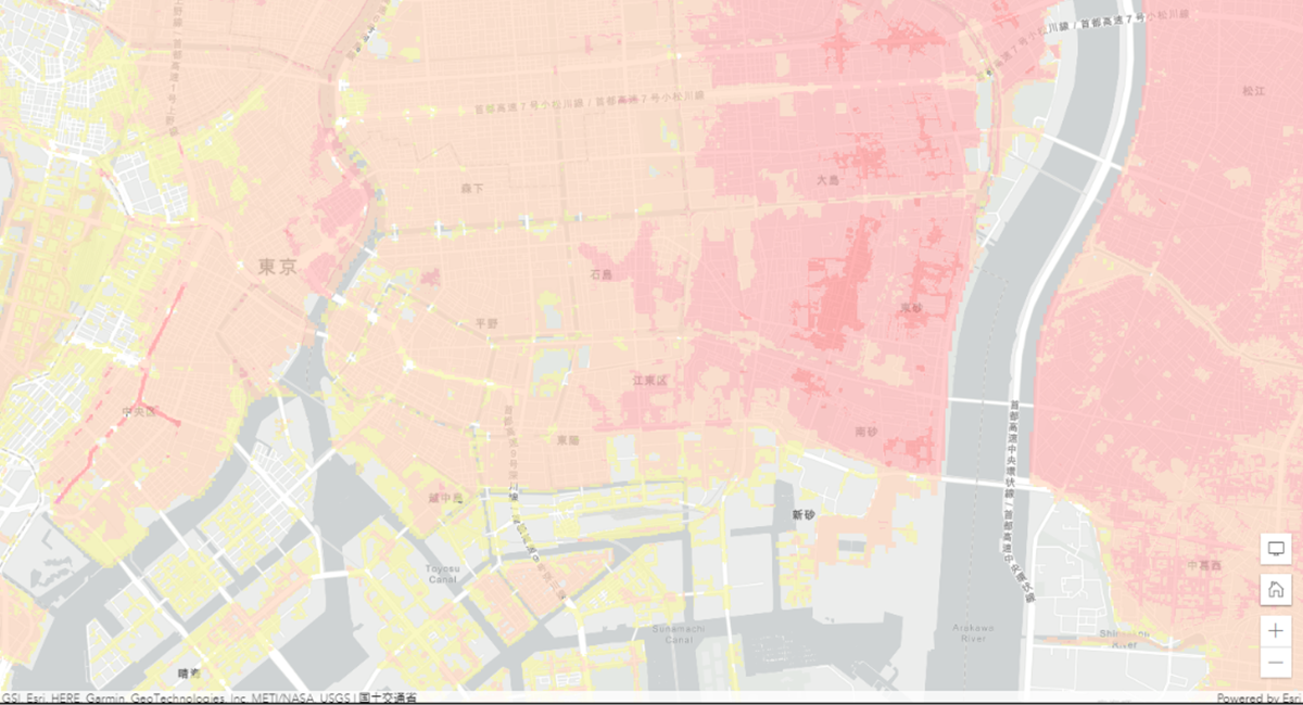 洪水浸水想定区域