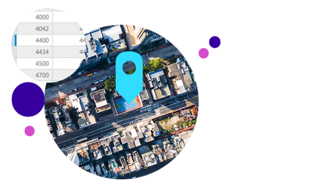 ジオコーディングと検索のイメージ