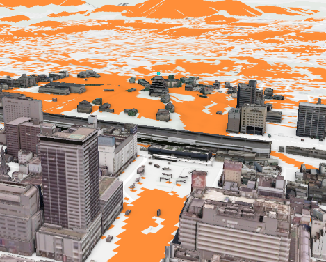 利用例）都市計画業務3D都市モデルの活用