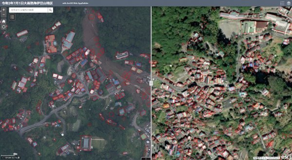 令和 3 年(2021 年) 7 月 熱海市伊豆山土砂災害に関する「被災状況マップ」