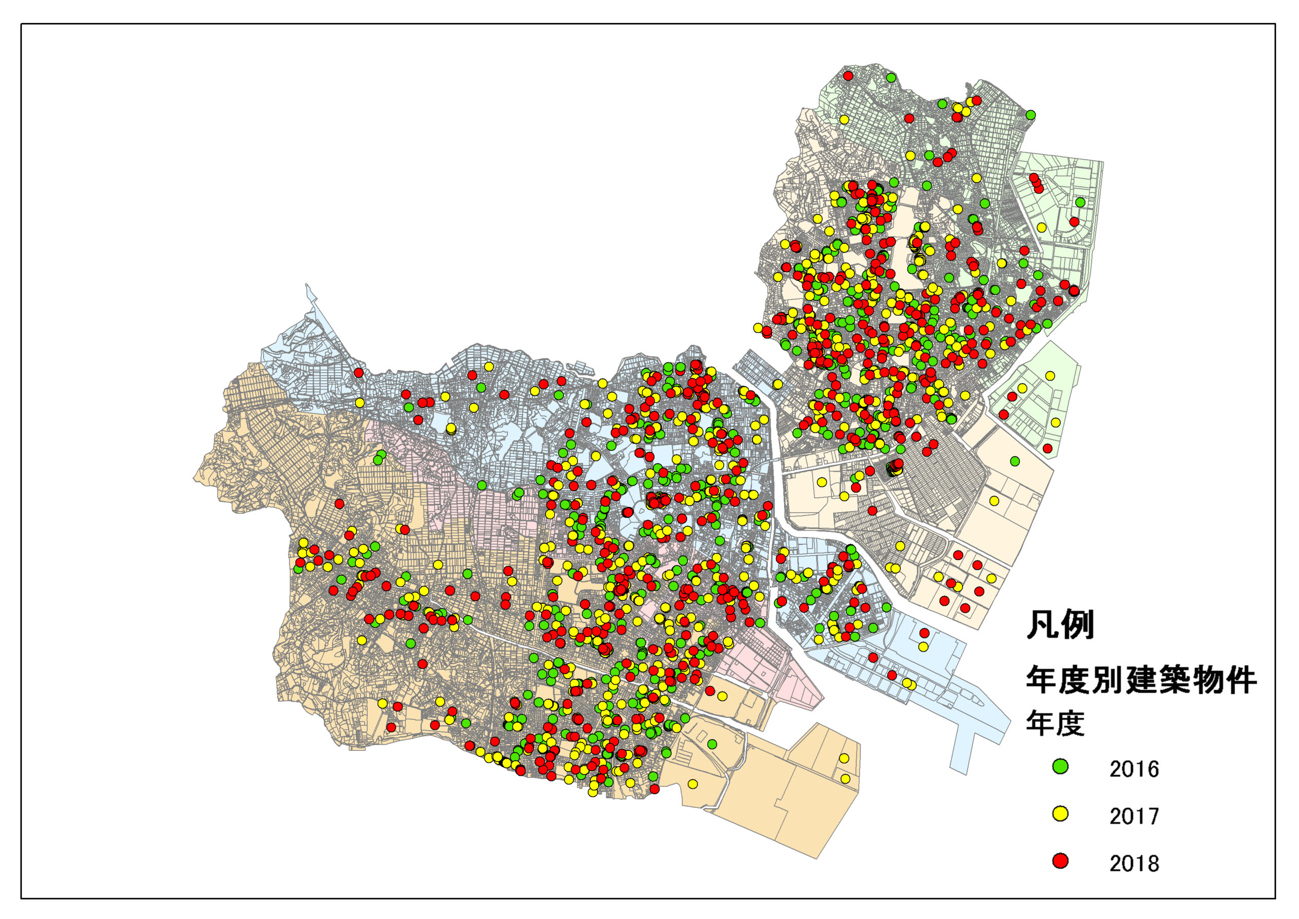 年度別建築件数