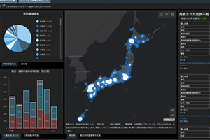都道府県別新型コロナウイルス感染者数マップの構築