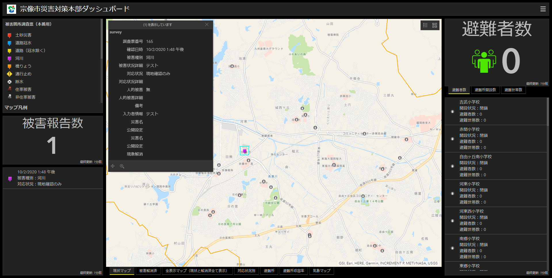 災害対策本部ダッシュボード