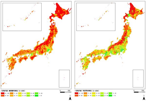 ArcGIS を用いて医療における「へき地」を見える化
