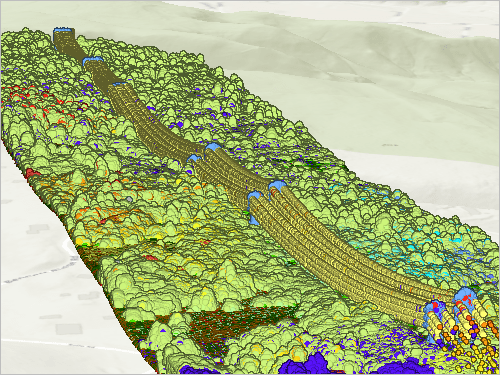 ディープ ラーニングを使用した電線の分類のイメージ
