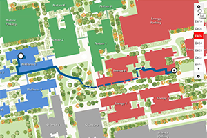 リアルタイムに施設内のスケジュールを把握