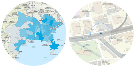 2D/3D に対応したマッピングのイメージ