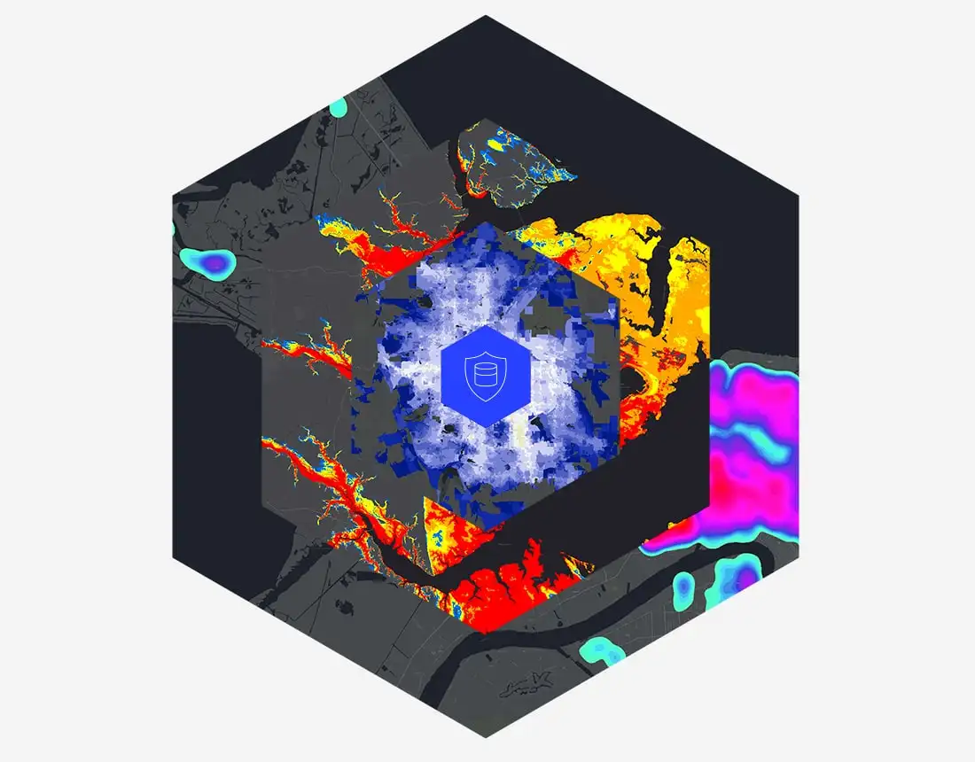 幾層のセキュリティで保護されているイメージ。セキュリティとプライバシー