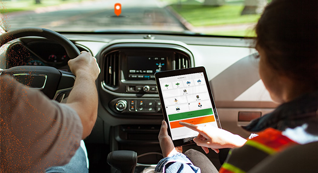 ボタンをタップするだけでデータ収集のイメージ