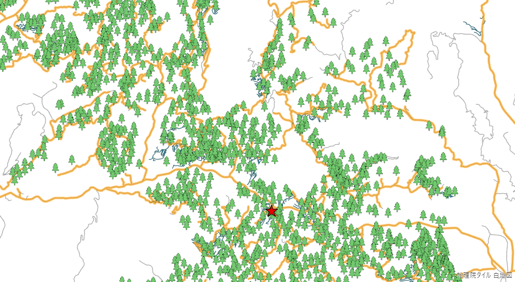 丸太集積所の適地選定