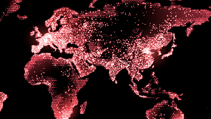 気候変動の影響を示すスマート マップ