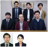 (写真 上) 前列左から、 (株) パスコ 濵谷 雅信 氏 九州大学 教授 藤本 一壽 氏 (独) 産業技術総合研究所 研究グループ長 今泉 博之 氏 後列左から、 (株) パスコ 蒲恒 太郎 氏 九州大学 助教授 穴井 謙 氏 九州大学 学術研究員 平栗 靖浩 氏 (写真 下) (株) パスコ 塩原 健 氏、大島 ゆう子 氏