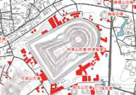 古墳と周辺の発掘調査地域