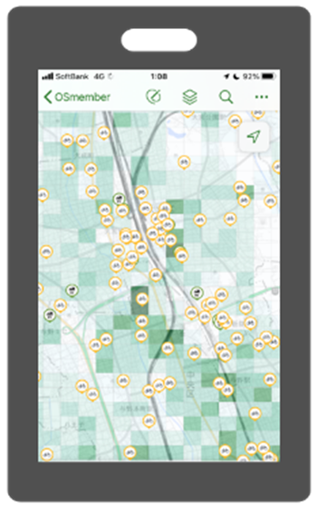 外出先からもさまざまなデータを
確認することができると評判