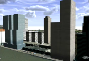 ArcGIS の 2D データから3D 都市を作成