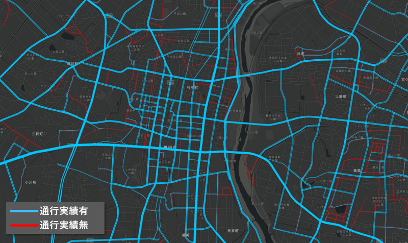 地域メッシュや道路ノード・リンクにおける集計