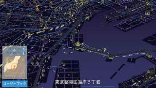 イルミネーションも再現したこだわりの夜景