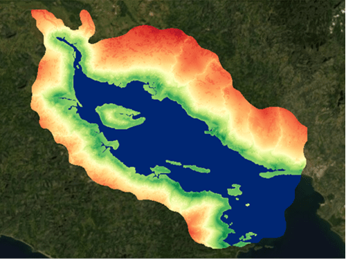 持続可能なエビ養殖場の用地を選定するのイメージ