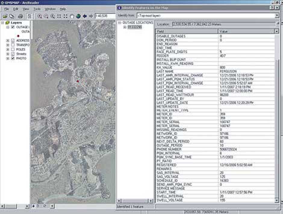 MIサーバが供給停止状態を、供給停止としてArcReaderに表示した図
